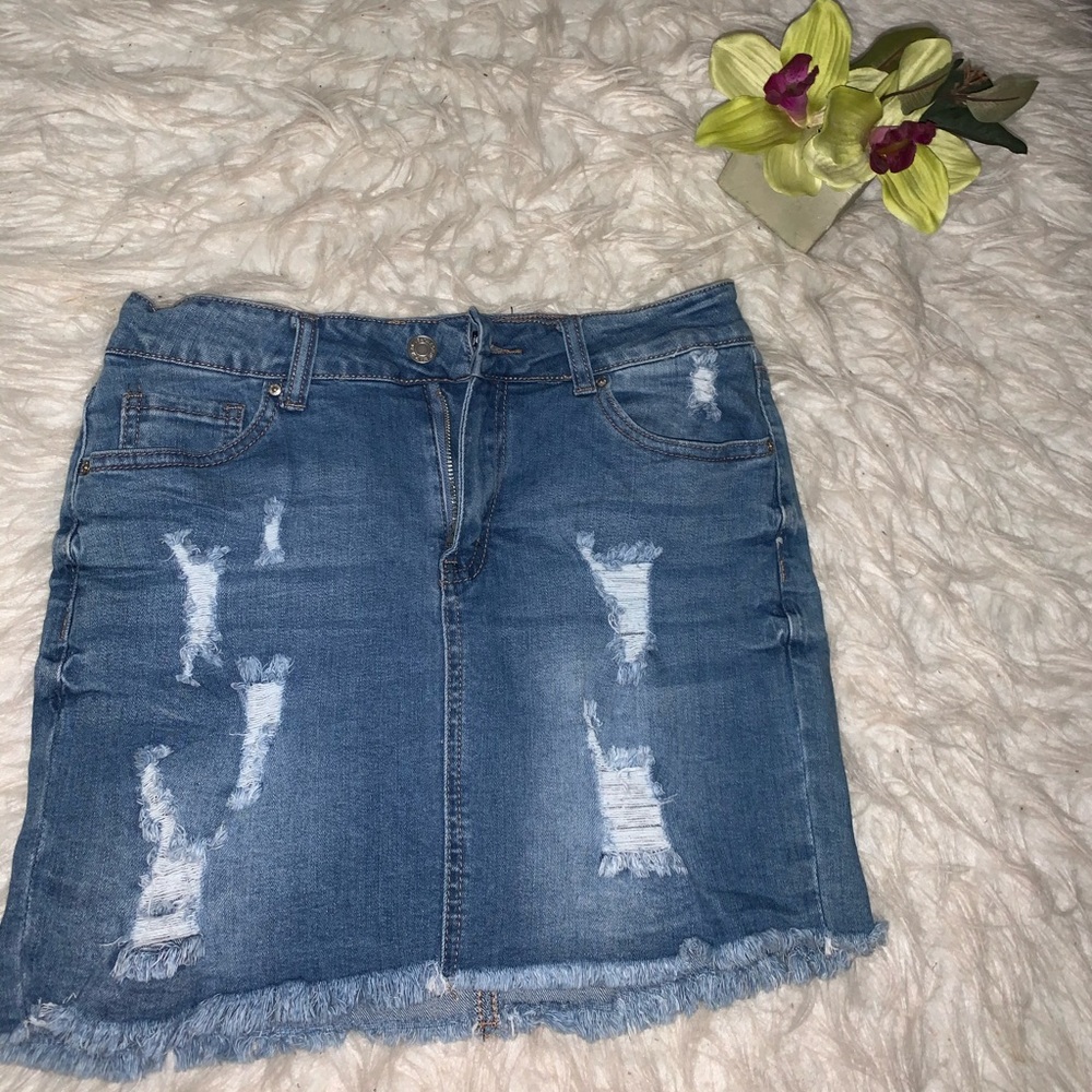 jean skirt